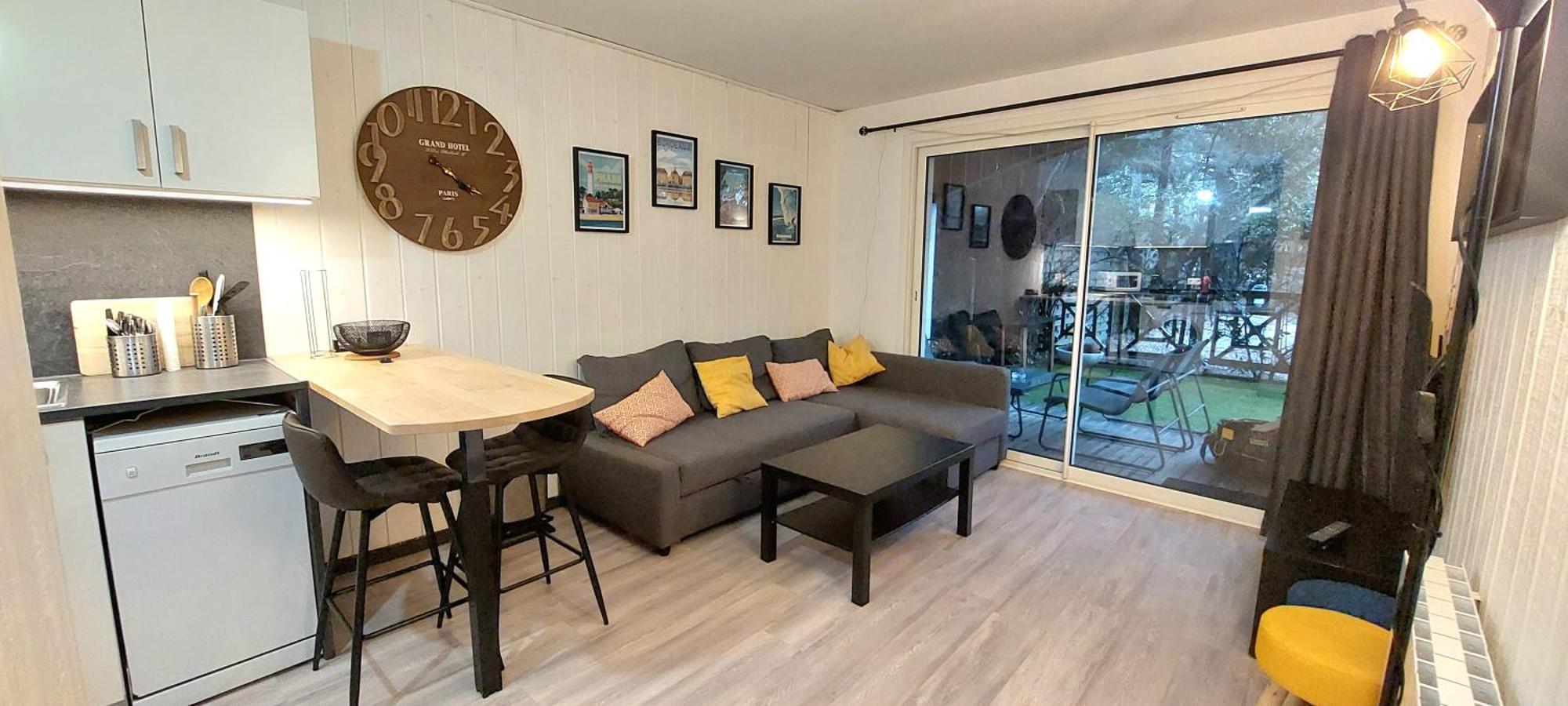 Bassin D'Arcachon Ares Charmant T2 Jardin 아파트 외부 사진
